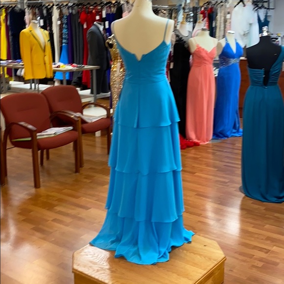 ✔️ peacock blue bridesmaid dress - Picture 4 of 8